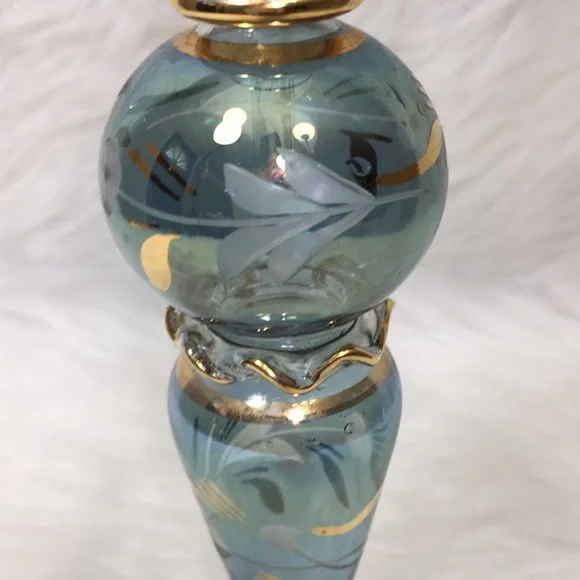 Egyptian Style Handblown Glass Perfume Bottle - Picture 4 of 8